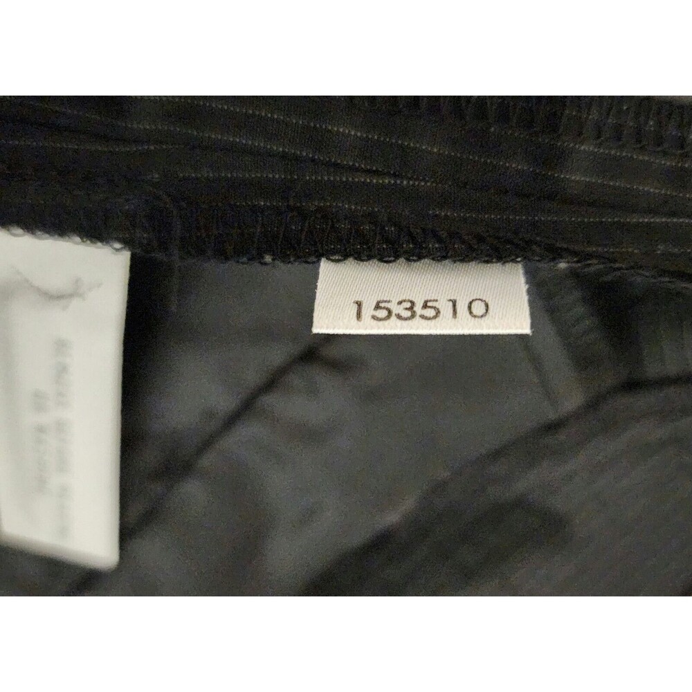 Ann Taylor LOFT Womens Marisa Cotton Striped Cropped Pants Black Cuffed Size 8 - Picture 8 of 9